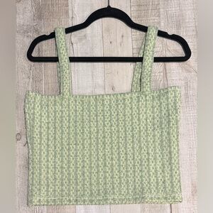 Green Textured Women's Top